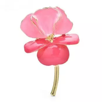 1 шт. Большие красивые броши-цветы для женщин унисекс, новые эмалевые 3-цветные очаровательные растения, свадебные броши-булавки зелёный