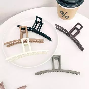 1 шт., большие матовые заколки для волос в форме акулы, 1 шт., коготь для женщин, девушек, заколки для макияжа, аксессуары для волос, головные уборы для ванны в виде краба фиолетовый