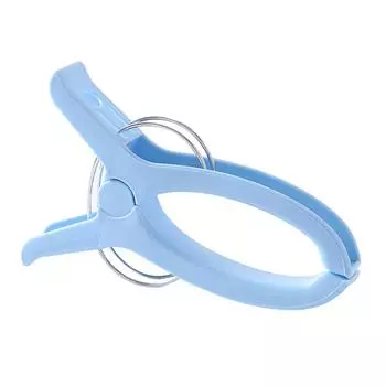 1 шт. большие яркие цветные пластиковые прищепки для пляжных полотенец, зажимы для одеяла для солярия синий