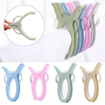 1 шт. большие яркие цветные пластиковые прищепки для пляжных полотенец, зажимы для одеяла для солярия синий