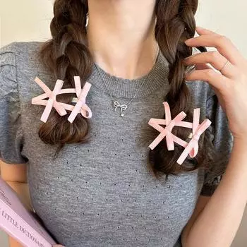 1 шт., большие заколки-банты для девочек-балеток, весна-лето, корейские милые цветные атласные банты, аксессуары для головных уборов 1PC