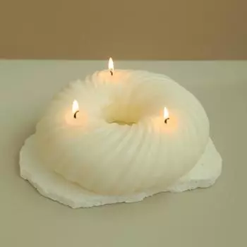 1 шт. большого размера ароматерапевтическая свеча для украшения дома пончиковая свеча соевый воск помощь для сна ароматерапевтические свечи для домашней вечеринки