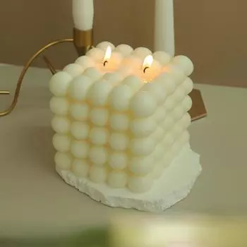 1 шт. большого размера Bubble Cube ароматическая свеча для домашнего декора, ручная работа, соевый воск, ароматерапевтическая свеча, украшение для вечеринки, бездымные свечи