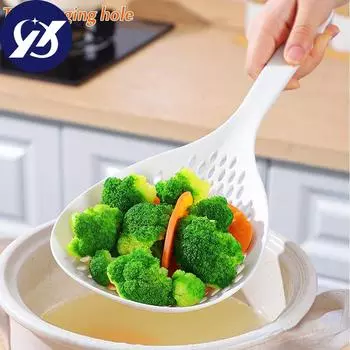 1 шт., большой дуршлаг, фильтр для супа, домашние пельмени, лапша, ситечко, ложка, кухонные гаджеты белый