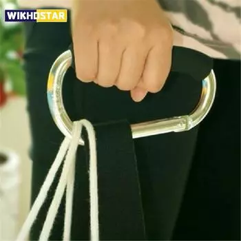 1 шт. Большой крючок-карабин для покупок с губкой, безопасный балансировочный карабин для кемпинга, походов, большой крючок красный