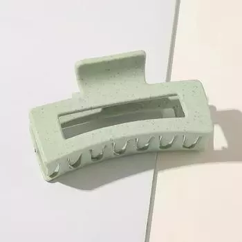 1 шт. Большой размер Матовые заколки для волос Конфетный цвет Геометрическая заколка Квадратные полые Ацетатные зажимы для волос Зажимы-бананы Аксессуары для волос