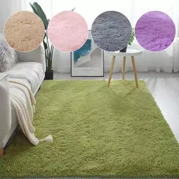 1 шт. большой размер мягкое украшение спальня гостиная пушистый ковер плюшевый коврик на пол длинный плюш 4060