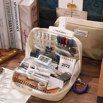 1 шт. Большой вместительный пенал, симпатичные пеналы для студентов, большая сумка для ручек, коробка для хранения, пенал для ручек, подарочная школьная канцелярская дорожная сумка