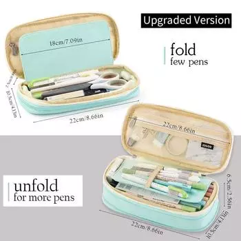 1 шт. Большой вместительный пенал для ручек, офисный, колледж, школа, большой объем для хранения, сумка, держатель, коробка, органайзер для девочек-подростков