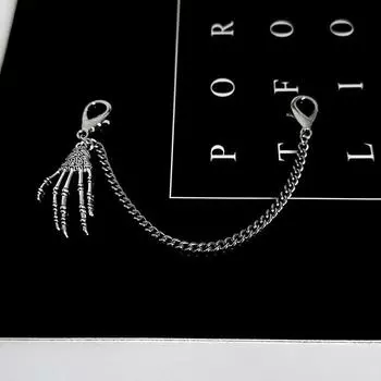 1 шт., ботинки martin в стиле панк, со скелетом и руками, парусиновая обувь, украшения с пряжками, готическая обувь со змеиной цепочкой, аксессуары для обуви