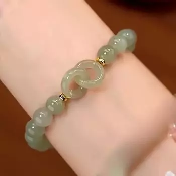 1 шт. Браслет с подвесками из переплетенных колец и бусинами для девочек, подарок на день рождения для друга красный