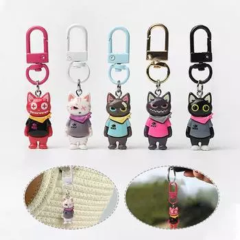 1 шт. брелок Bitchy Cat, мультяшная сумка, аксессуары, креативные аксессуары, персонализированные, модные, необычные, уличные, универсальные, повседневные, подвески