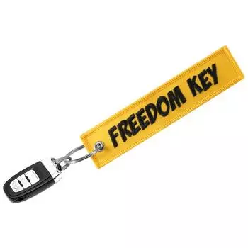 1 шт. Брелок для ключей Freedom Key Laugh Key с вышивкой в полоску, ювелирные изделия as the picture