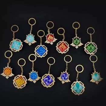 1 шт. брелок для ключей Ganyu Luminous Vision Lnazuma Game Genshin Impact Eye оригинальной игрушки Бога 1