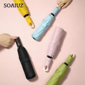 1 шт., брелок для ключей от солнца, тройной круглый зонт с запирающейся пряжкой, зонтик