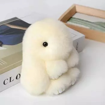 1 шт. Брелок для ключей в виде кролика, кукла-шар, игрушка, подвеска для сумочки, декор, подходит для праздничного подарка для семьи, может украсить комнаты, автомобили и т. д. 6