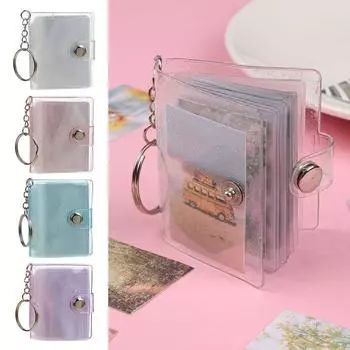 1 шт., брелок из ПВХ, аксессуары, ювелирные изделия, 2 дюйма для фотографий, карточек, держатель для фотографий, мини-фотоальбомы синий