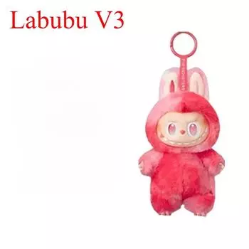 1 шт. Брелок Кукла Подходит для игрушки Лабубу, 17 см для плюшевого Лабубу для девочек красный