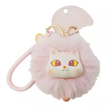 1 шт. брелок мультфильм подвесной подарок креативная сумка аксессуары милый брелок в виде кошачьего комка розовый