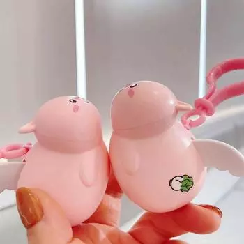 1 шт. брелок с крыльями свиньи будет летать с крыльями свиньи, креативные аксессуары, кольца для ключей, сумка, кулон, эластичный эластичный брелок