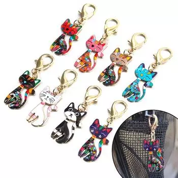 1 шт. брелок с принтом в виде капли масла, яркий, сделай сам, ручная работа, Kc Gold, новый стиль, ювелирные изделия, кулон в виде лисы, аксессуары для сумки, несколько стилей