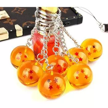 1 шт. брелок с рисунком «Жемчуг дракона», «Жемчуг дракона», супер брелок «Жемчуг дракона» с подвеской, «Жемчуг дракона», детский брелок с 4 звездами 1PCS