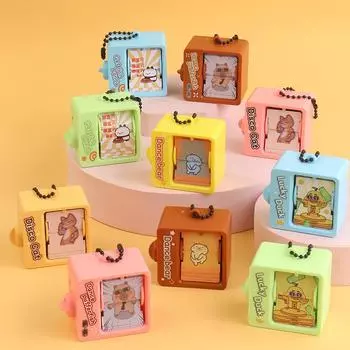 1 шт. брелок забавные игрушки для облегчения мультфильмов сумка кулон креативные пластиковые игры кольцо детский подарок C синий