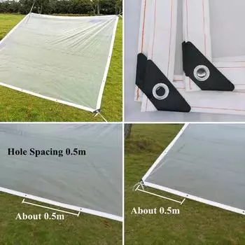 1 шт., пластиковая полиэтиленовая пленка для домика для домашних животных, прозрачная непромокаемая ткань, водонепроницаемая ткань, брезент для балкона и сада 1*1M