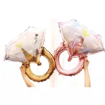 1 шт. бриллиантовое кольцо алюминиевый воздушный шар свадебный подарок для невесты вечеринка свадьба помолвка украшение на День святого Валентина Other