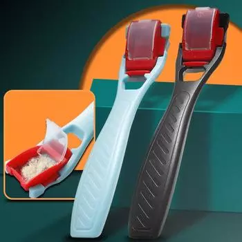 1 шт. Бритва для удаления мозолей на ногах, скребок для удаления огрубевшей кожи на пятках, бритва с контейнером для перхоти, 10 шт. сменных лезвий, инструменты для педикюра чёрный