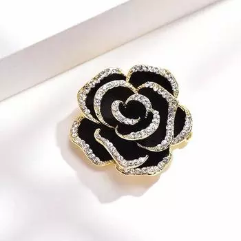 1 шт. броши в виде цветка камелии для женщин, ювелирные изделия в виде эмалевых булавок