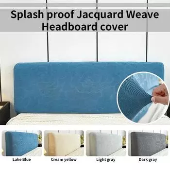 1 шт. Брызгозащитный чехол для изголовья с цветочным узором, вязаный эластичный жаккардовый чехол для кровати в спальне 120cm темно серый