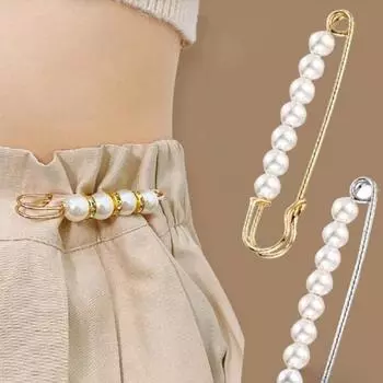 1 шт. бусины брошь булавки свитер шали зажимы винтажные рубашки платья кардиган воротник английские булавки для женщин 1 pc серебряный