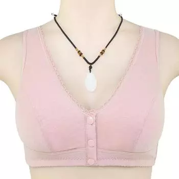 1 шт. Бюстгальтер пуш-ап с цветочным принтом, застежка спереди, удобное нижнее белье, женский бюстгальтер без косточек, кружевное белье, бюстгальтер для большой груди, полиэфирное волокно 38/85