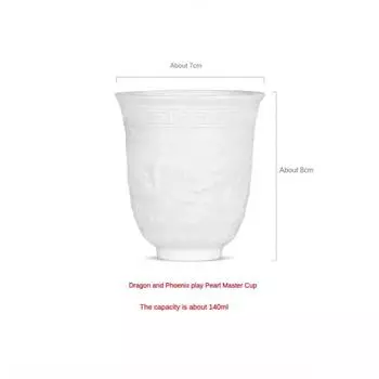 1 шт. Бутиковая керамическая чашка для чая, чашка для медитации, ручная работа, трехмерная рельефная чайная чаша, китайский чайный сервиз, аксессуары, мастер-чашка 140ml