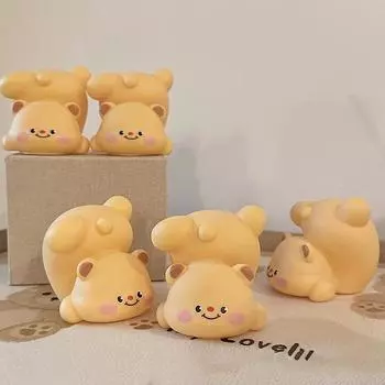 1 шт. Butter Bear USB голосовое управление ночник для детской комнаты декор спальни прикроватный светодиодный ночник с регулируемой яркостью