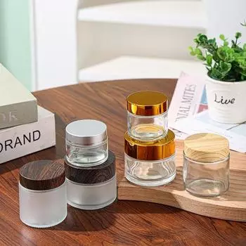 1 шт.. Бутылка для крема из матового стекла. Бутылка для косметических образцов.