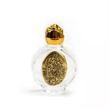 1 шт. Бутылка для святой воды Статуэтка Святого Антония Религиозная бутылка с крестом Христианская бутылка со скульптурой Девы Марии Бутылка для святой воды золотистый