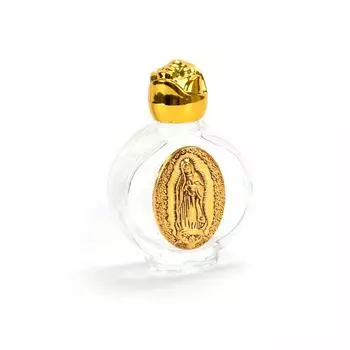 1 шт. Бутылка Святой воды Богоматери Гваделупской Религиозная бутылка с крестом Христианская бутылка со скульптурой Девы Марии Бутылка для Святой воды золотой