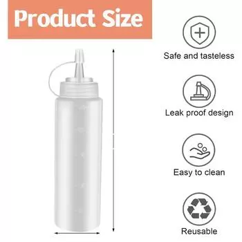 1 шт., бутылки для приправ, пластиковая бутылка для шприца для кетчупа, соуса для барбекю, бутылка оливкового масла, кухонные аксессуары