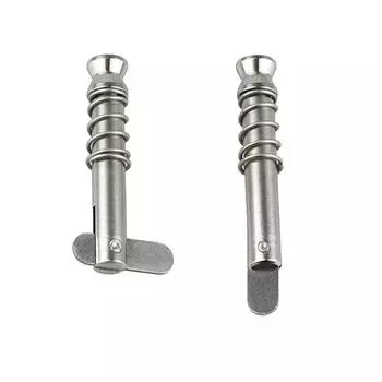 1 шт. быстроразъемный штифт для верхней части бимини для лодки, 1/4 дюйма, 6 мм, с откидным кулачком и пружиной серебряный