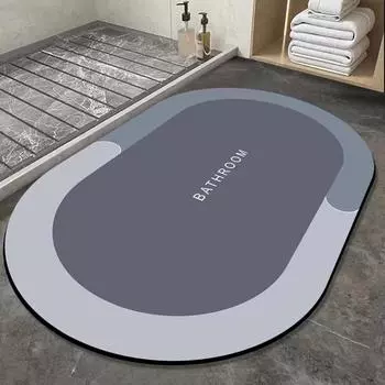 1 шт., быстросохнущий коврик для ванной, множество крошечных пор внутри коврика для ванной комнаты розовый