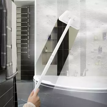 1 шт., бытовая напольная ванна, съемная губка, скребок, насадка для ванной комнаты, многофункциональная длинная керамическая чистящая щетка