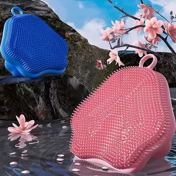 1 шт. бытовая ручная очищающая щетка, силиконовая очищающая щетка, мягкая щетина, портативная очищающая щетка для путешествий, инструменты для лица