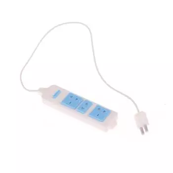 1 шт. Бытовая техника Аксессуары 1/12 Кукольный домик Розетка с кабелем Модель Кукольный домик Украшения Детские ролевые игры Игрушки