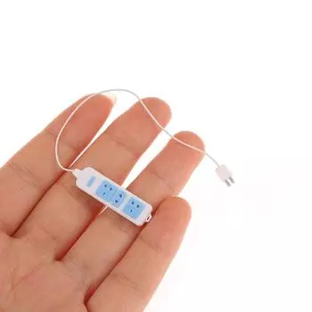 1 шт. Бытовая техника Аксессуары 1/12 Кукольный домик Розетка с кабелем Модель Кукольный домик Украшения Детские ролевые игры Игрушки onesize