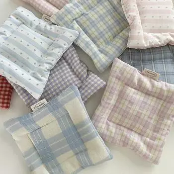 1 шт. Бытовой изоляционный коврик из ткани для фотосъемки, нескользящий коврик, хлопковый коврик для чашки в стиле INS, многоцветный, 15x15 см