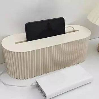 1 шт. бытовой кабель для передачи данных большой емкости настольный органайзер для хранения кабеля зарядки мобильного телефона устройство для управления кабелями серый