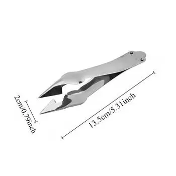 1 шт. Бытовой клип для выкапывания семян ананаса, клубники, тыквы, с треугольным наконечником, удалитель сердцевины ананаса, кухонные инструменты