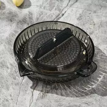 1 шт. Бытовой кухонный ручной инструмент для измельчения ингредиентов, имбиря и чеснока, измельчитель для фруктового пюре, пищевая добавка, кухонный инструмент для имбирного сока, чесночный инструмент 1PCS чёрный